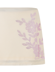 OCTAVIA MINI SKIRT - NEUTRAL : CREAM