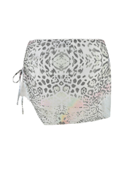 JOSEPHINE MINI SKIRT - WHITE : ANIMAL : ANIMAL PRINT