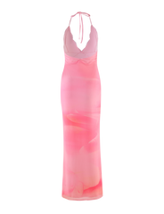 DENAE MAXI DRESS - PINK : FLORAL : PINK BLOSSOM