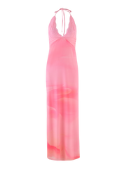 DENAE MAXI DRESS - PINK : FLORAL : PINK BLOSSOM