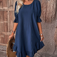 OLGA - WAIST-SCULPTING SUMMER DRESS