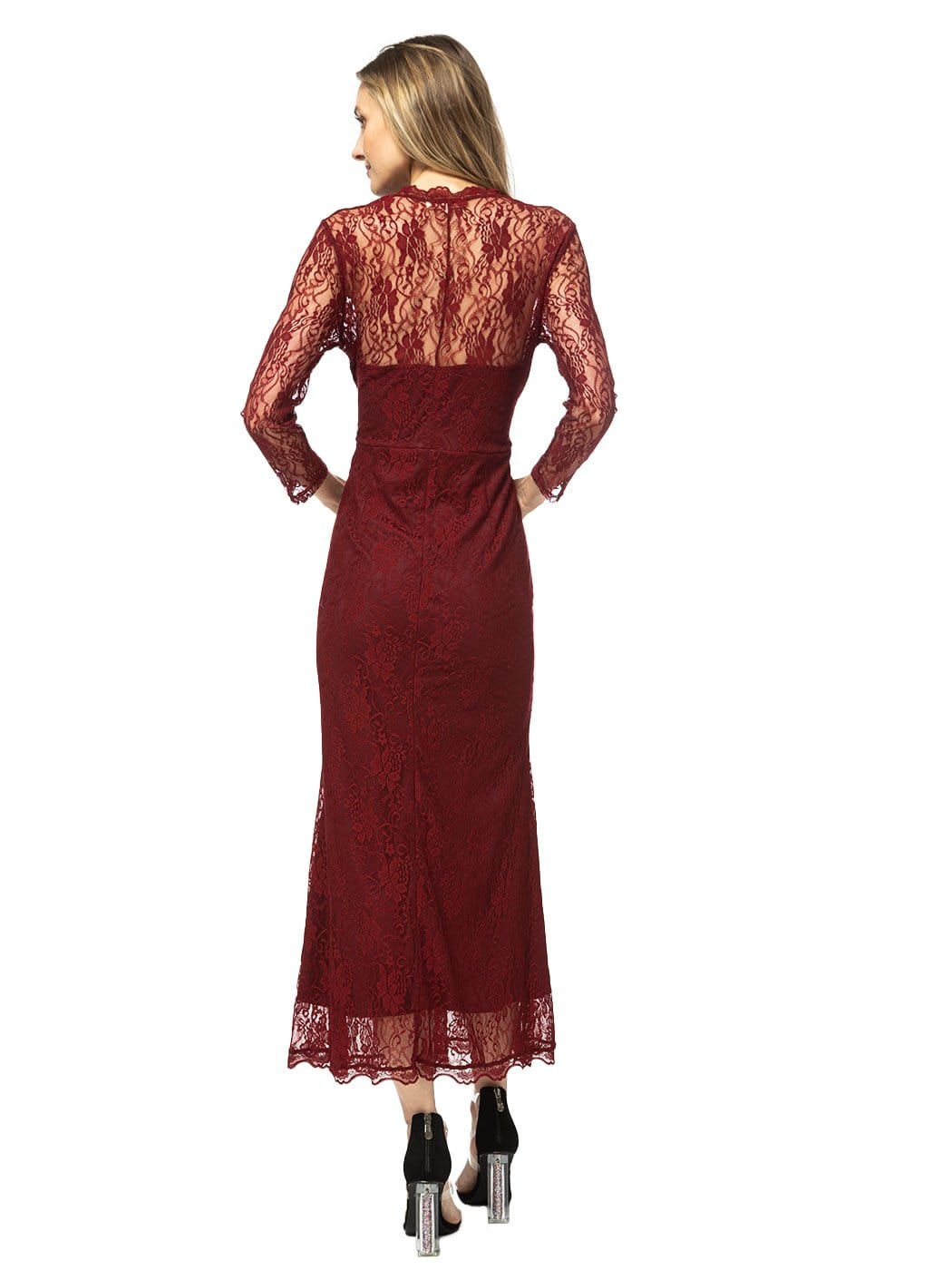 Long Sleeve Lace Maxi Dress