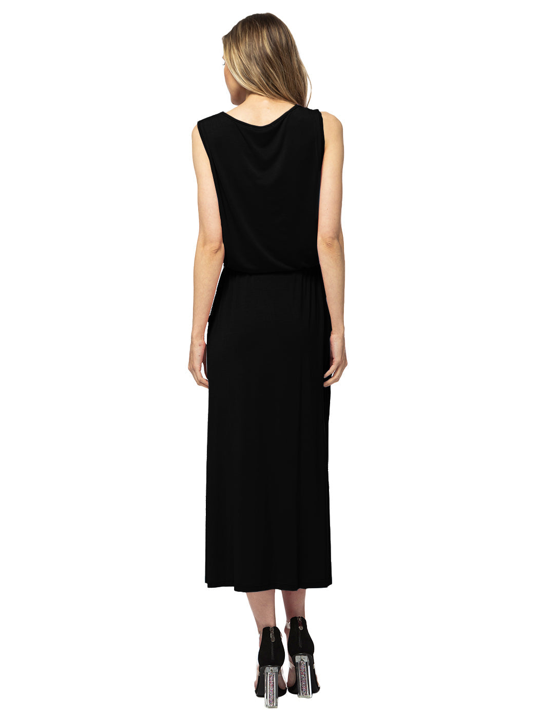 Maxi Length Drawstring Dress