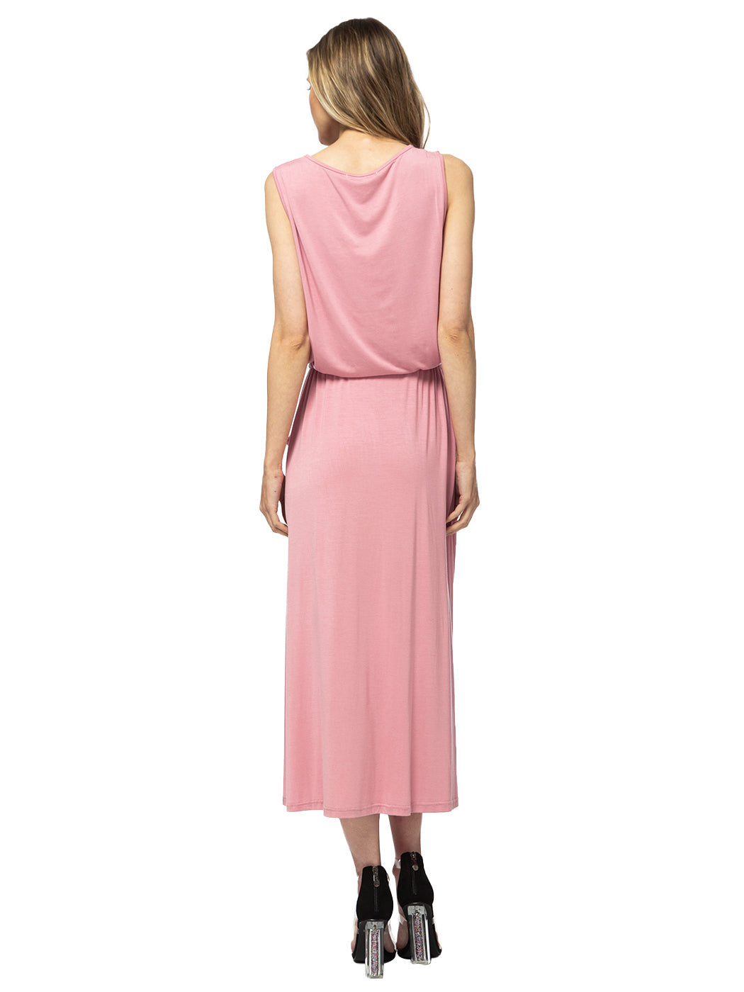Maxi Length Drawstring Dress