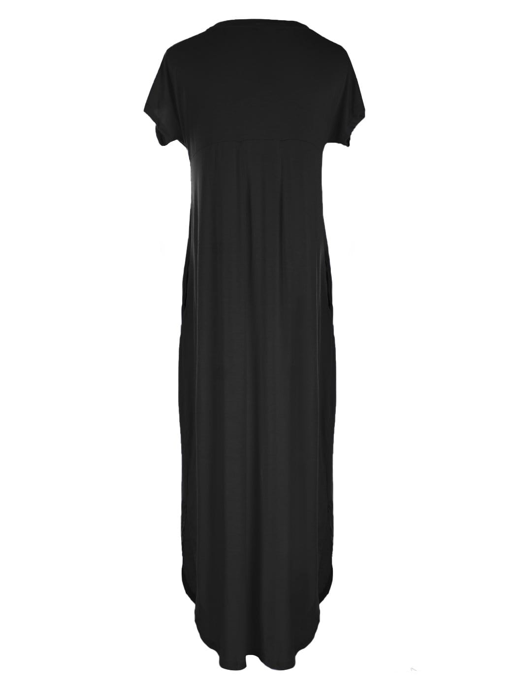 V Short Sleeve Maxi Lounge Dress