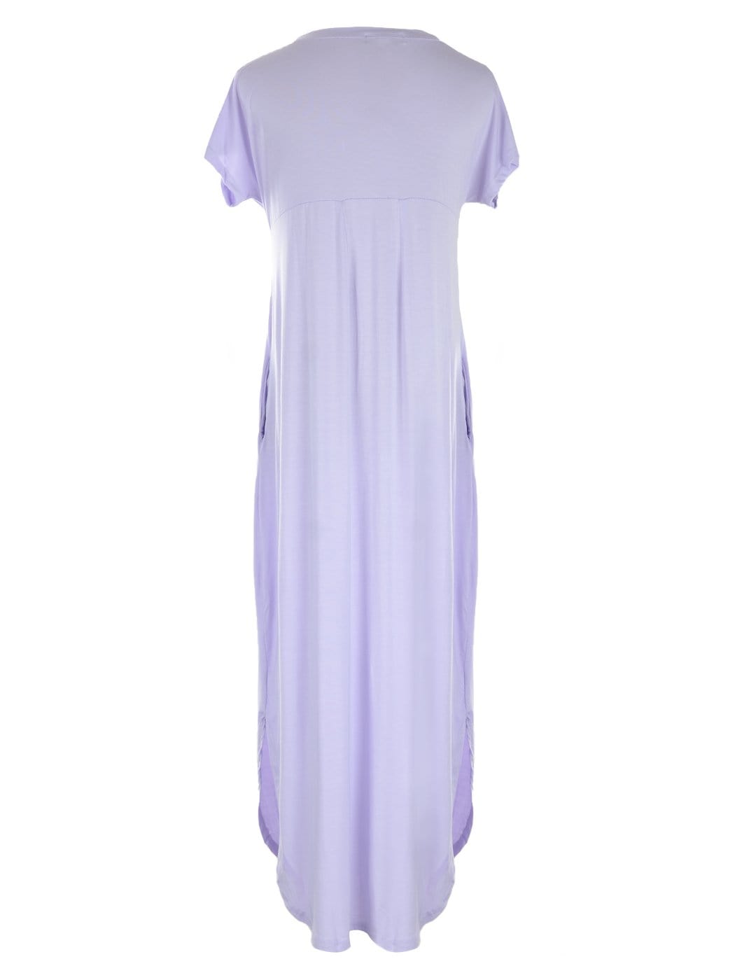 V Short Sleeve Maxi Lounge Dress