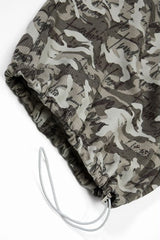 Camo Typography Wide Leg Sweatpants