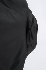 Detachable Fur Hood Ruched Sleeve Coat