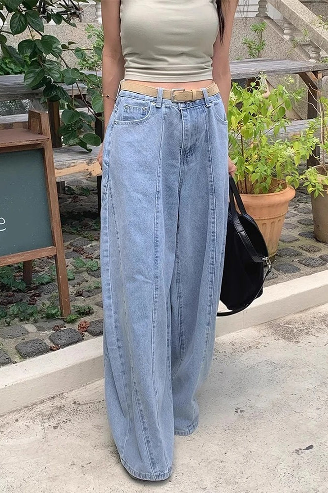 Retro High Waist Wide-Leg Jeans