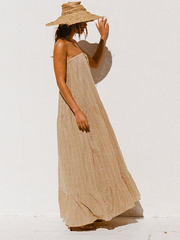 Drawstring Draped Stylish Holiday Style Dress