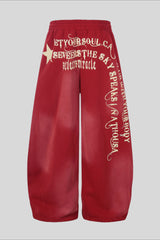 Vintage Script Barrel Leg Sweatpants