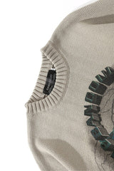 Statue Illustration Relaxed Crew Neck Sweater