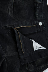 Origami Pleat Wide Leg Jeans