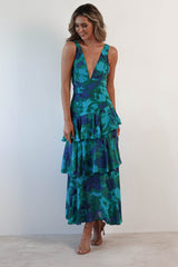 FERRERAS - REFINED STYLE RUFFLE MIDI DRESS
