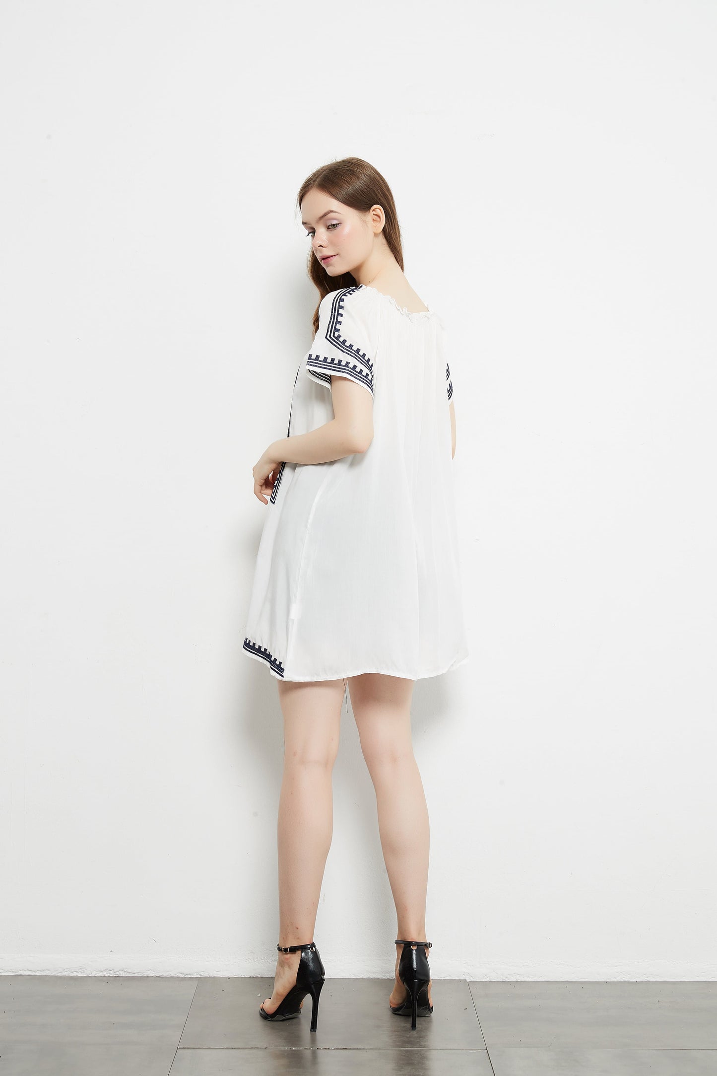 Printed Versatile Off Shoulder Dress