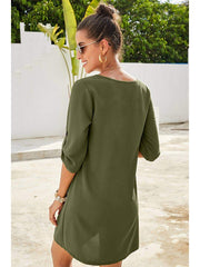 Vintage Flare Button Down Dress