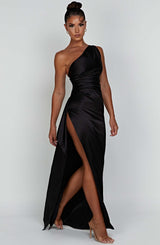 One Shoulder Maxi Dress
