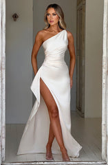 One Shoulder Maxi Dress