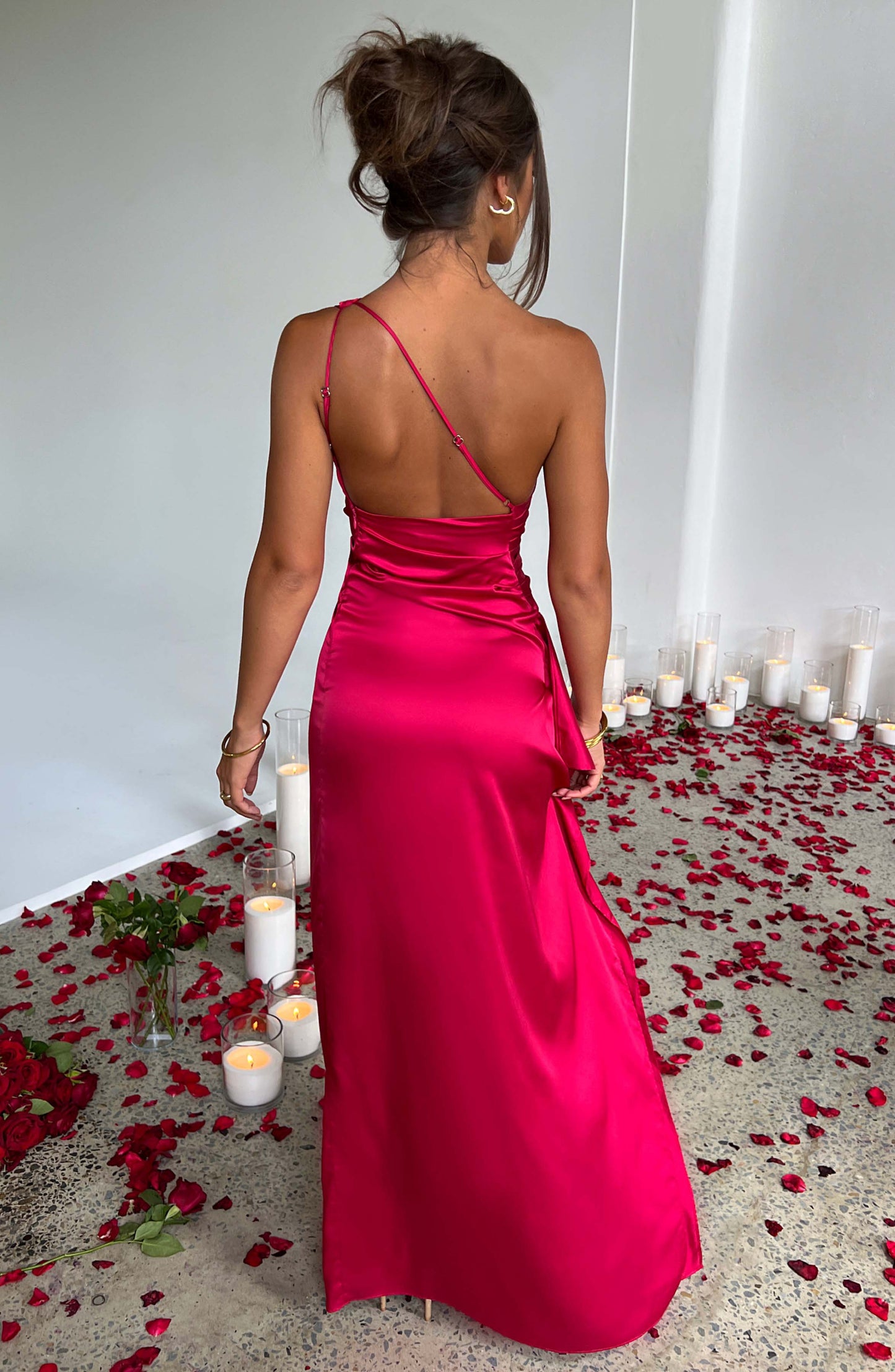 One Shoulder Maxi Dress