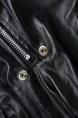 Coated Layered Pocket Flared Cargo Pants