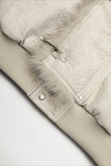Fur Collar Metal Toggle Washed Coat