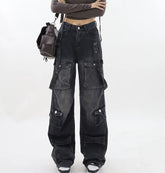 Antique Dark Gothic Cargo Pant Black / S