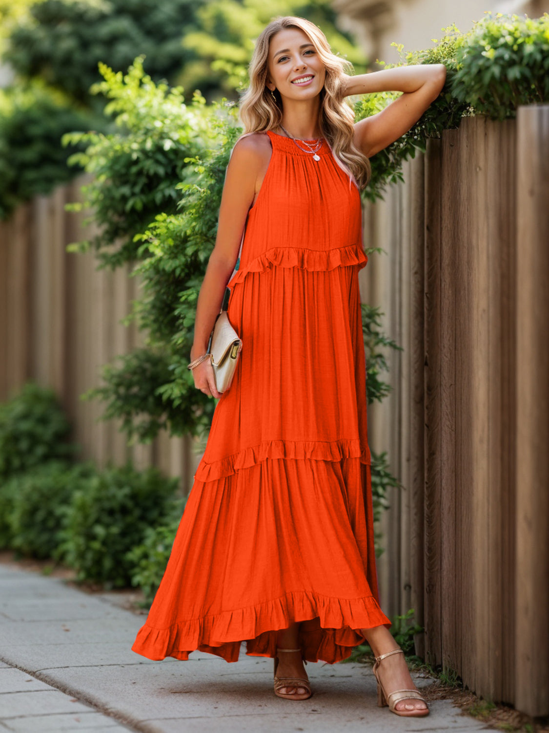 Seravelle CascadeBloom Maxi Dress
