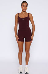 Keep Up High Waisted Shorts 4" Merlot