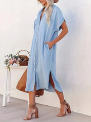 Samira-Shirt dress with fixed