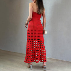 NIKKA - CROCHET BOHO MAXI DRESS