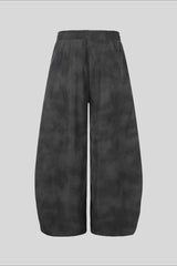 Rhinestone Curved Wide Leg Sweatpants