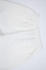 Distressed Script Graphic Wide Leg Sweatpants