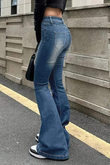 High Waist Flared Bootcut Jeans