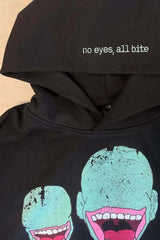 Alien Character Graphic Pullover Hoodie