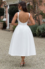 REYNA - LUXE CONTOUR CREPE DRESS