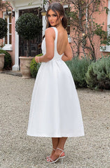 REYNA - LUXE CONTOUR CREPE DRESS