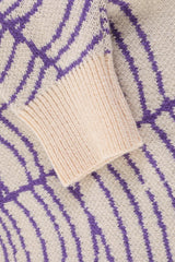 Spiderweb Jacquard All Over Sweater