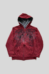 Gothic Graphic Relaxed Full Zip Hoodie