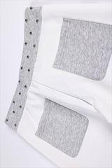 Rhinestone Graphic Patch Wide Leg Sweatpants