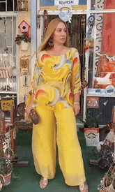 SERINDA - COLOR SPLASH CHIFFON ENSEMBLE