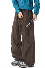 Zip Pocket Technical Wide Leg Pants