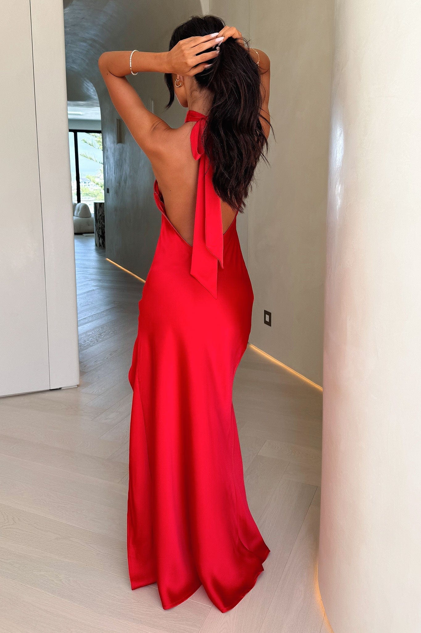Seraphina Satin Maxi Dress