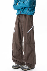Zip Pocket Technical Wide Leg Pants