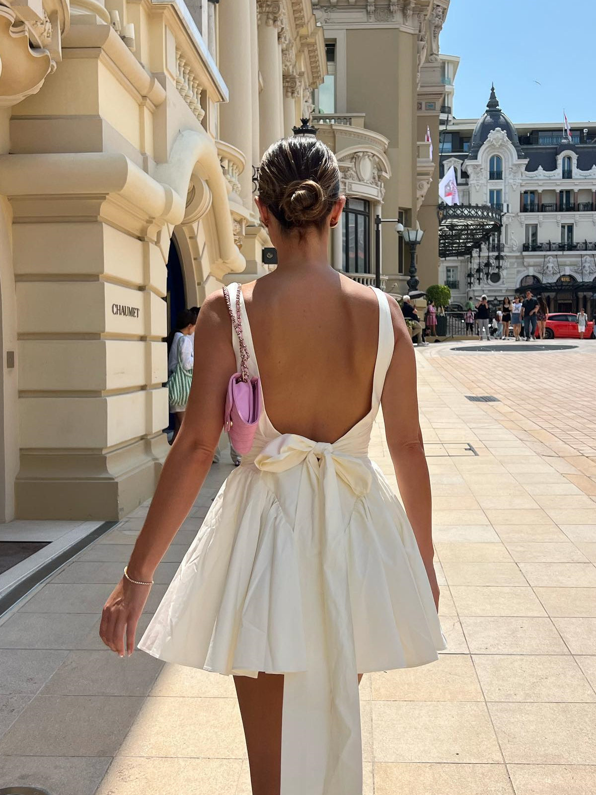 Open Back Short Dress