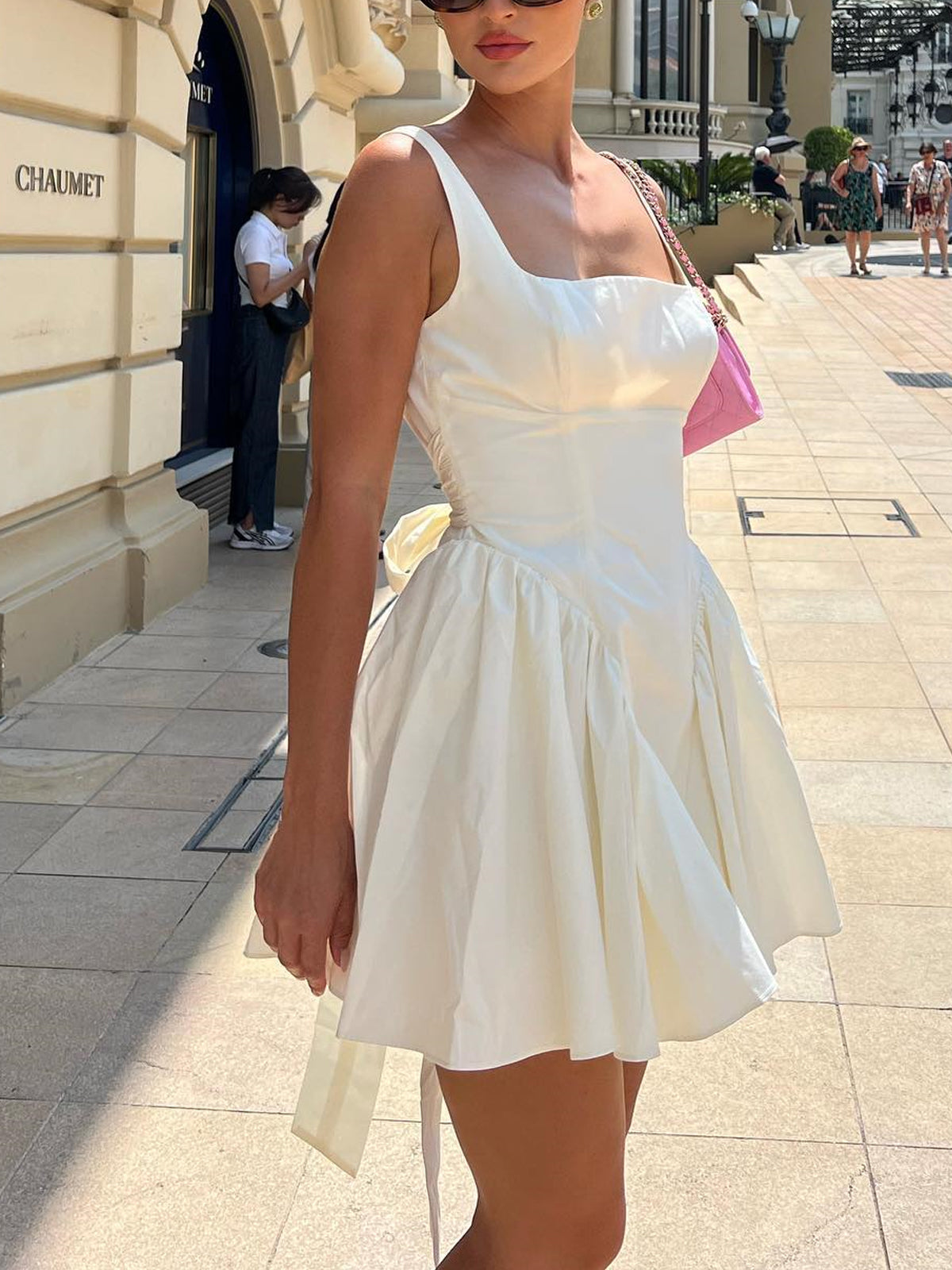 Open Back Short Dress