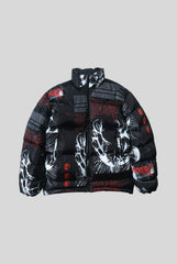 Anime All Over Graphic Puffer Jacket