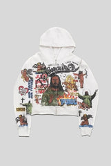 Miracle Collage Graphic Full Zip Hoodie