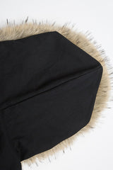 Metal Toggle Washed Hooded Puffer Coat