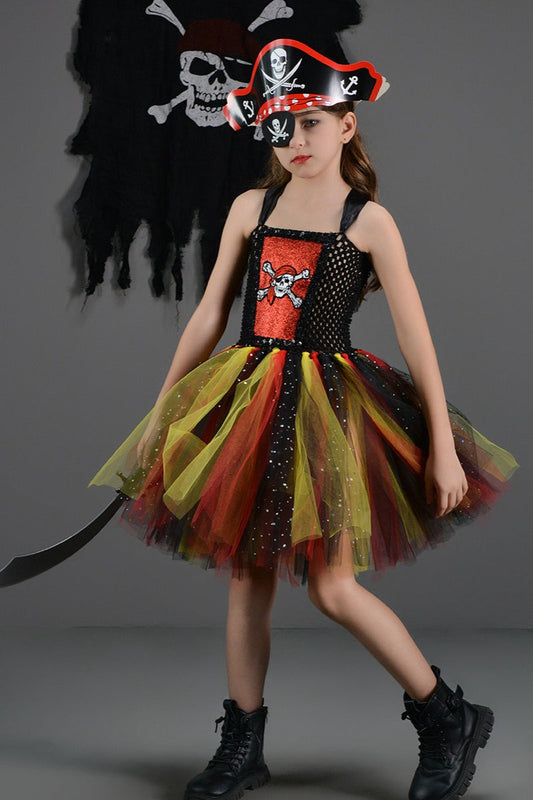 Pirate Girl Tutu Dress Kid Halloween Costume