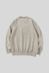 Statue Illustration Relaxed Crew Neck Sweater